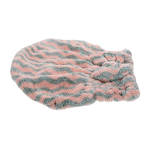 TOYZFRIENDY Striped Design Dry Hair Cap Ultra Absorbent Bath Hat für Damen für Zuhause Spa Duschen mit Bowknot Detail und Schnellem Trocknen von TOYZFRIENDY
