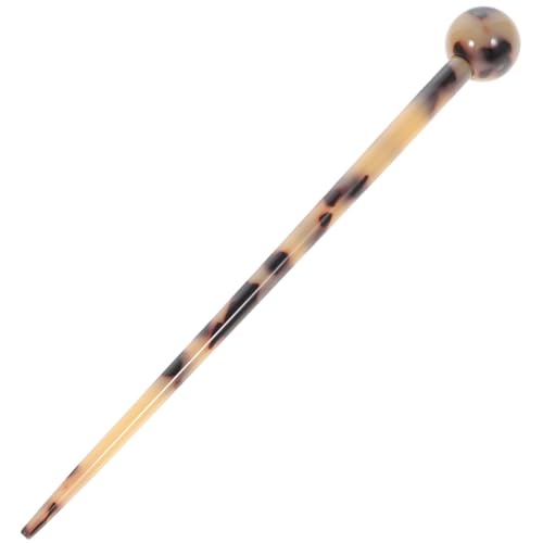 TOYZFRIENDY Tortoisefarbener Haarnadelstab aus Acetat für Dickes Langes Haar Haarschmuck für Damen Vielseitiger Haarstab zum Hochstecken Geeignet für Alltag Hochzeit und Besondere Anlässe von TOYZFRIENDY