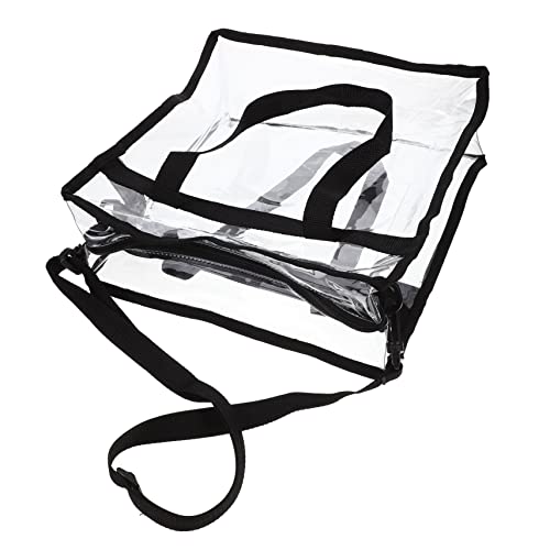 TOYZFRIENDY Transparente PVC Schultertasche Damen Langlebige Multifunktionale Tragbare Umhängetasche Modische Crossbag für Alltag und Freizeit Praktische Leichte Handtasche von TOYZFRIENDY