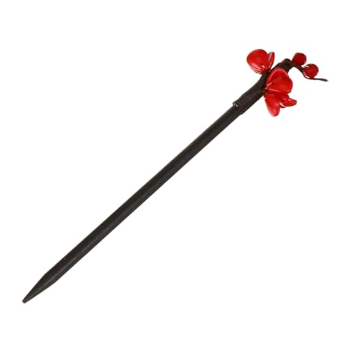 TOYZFRIENDY Vintage Chinesische Haarnadel Retro Haarschmuck mit Floraler Holzverzierung für Damen Langlebiger Traditioneller Kopfschmuck für Hochzeit Geburtstag Alltag von TOYZFRIENDY