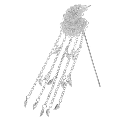 TOYZFRIENDY Vintage Chinesische Haarnadel aus Metall mit Anhängern und Kette Retro Haarschmuck für Damen und Mädchen Vielseitig Einsetzbar Stabile Kette Design Geeignet für Verschiedene TOYZFRIENDY Vintage Chinesische Haarnadel aus Metall mit Anhängern und Kette Retro Haarschmuck für Damen und Mädchen Vielseitig Einsetzbar Stabile Kette Design Geeignet für Verschiedene von TOYZFRIENDY