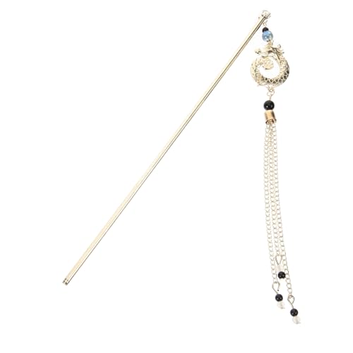 TOYZFRIENDY Vintage Chinesische Haarnadel mit Drachen Design Metall Haarschmuck im Antiken Stil Vielseitiger Haarschmuck für Frauen Stilvolle Haarspange für Klassische Frisuren Langlebiges von TOYZFRIENDY