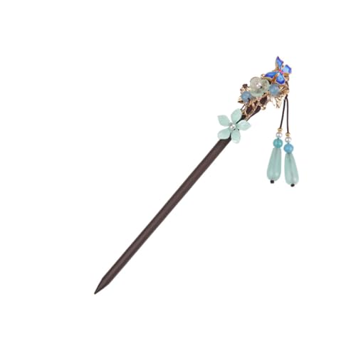 TOYZFRIENDY Vintage Chinesische Haarnadel mit Quasten Holzperlen Haarstab Haarschmuck für Mädchen Langlebiger Haarschmuck für Hochzeiten Partys und Traditionelle Hanfu Frisuren von TOYZFRIENDY