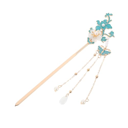 TOYZFRIENDY Chinesische Haarnadel Blumenmuster Metall-haaraccessoires Haarschmuck Für Frauen Traditioneller Stil Leichte Haarnadel Vintage-haarstäbchen Haarschmuck Für Dutts Asiatisches von TOYZFRIENDY