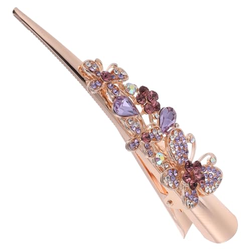 TOYZFRIENDY Vintage Haarklammer Damen Große Haarklammer mit Strass Leichte Fransösische Haarspange für Party Alltag Halloween Cosplay und Karneval Robust und Modisch für Einzigartige Frisuren von TOYZFRIENDY