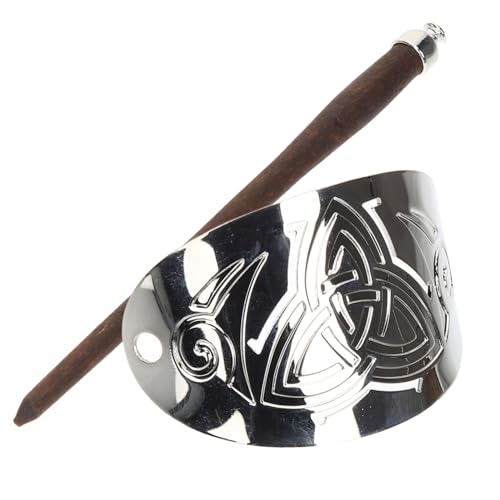 TOYZFRIENDY Vintage Haarstab Haarschmuck Viking Knoten Design Silberfarbene Haarnadel für Damen Eleganter Haarhalter Stilvoller Haarstab für Hochzeit Party Alltag von TOYZFRIENDY