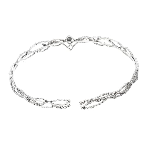 TOYZFRIENDY Vintage Herren Krone Haarschmuck mit Zirkonstein Dekoratives Stirnband für Cosplay Party Hochzeit Karneval Festliche Anlässe und Besondere Events von TOYZFRIENDY
