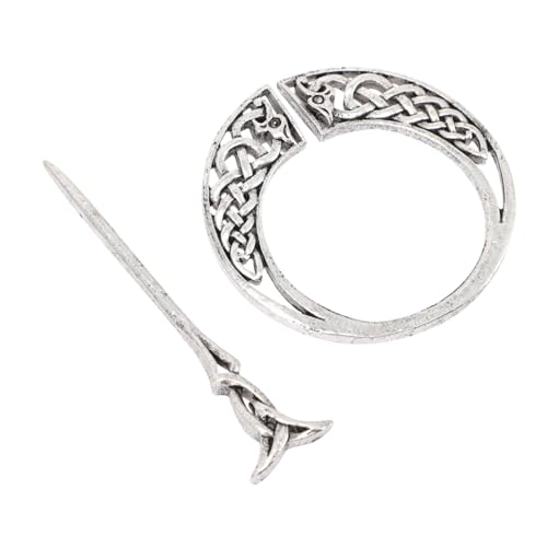 TOYZFRIENDY Vintage Keltische Haarspange aus Antike Haarnadel für Damen Haarnadel Dutt Stick Nordische Vikings Knot Haarclip Eleganter Haarschmuck für Frauen von TOYZFRIENDY