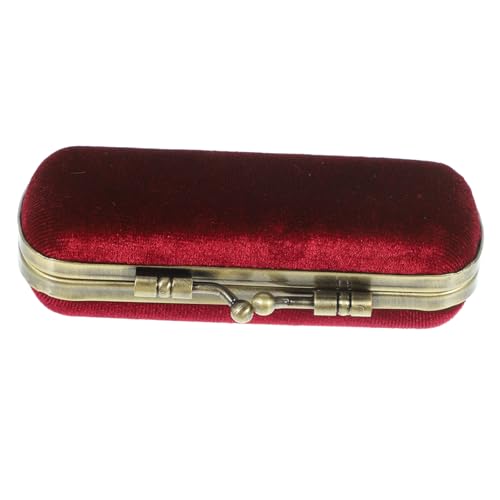 TOYZFRIENDY Vintage Lippenstift Aufbewahrungsbox aus Strapazierfähigem Flanell mit Spiegel Tragbares Lippenstiftetui für Damen Vielseitiger Lippenbalsam Organizer Elegantes Kleines von TOYZFRIENDY