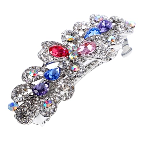 TOYZFRIENDY Wasserstrahl Haarspange mit Strasssteinen Große Haarklammer für Dickes Haar Modischer Haarschmuck für Damen und Mädchen Vielseitig für Ponytail Flechtfrisur und Besondere Anlässe von TOYZFRIENDY