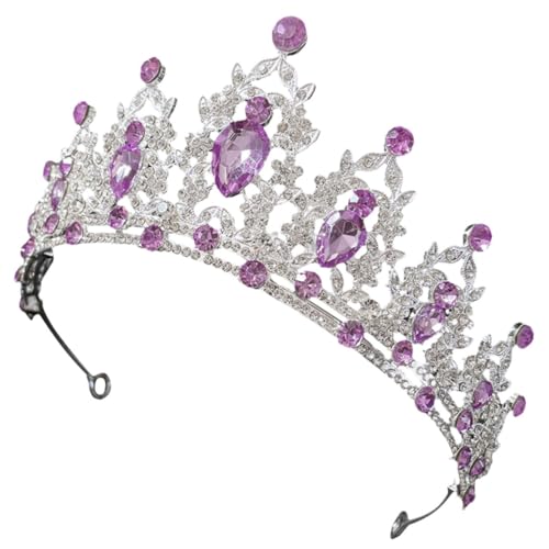 TOYZFRIENDY Wiederverwendbare Braut Tiara Silber Robuster Haarschmuck mit Barock Design Komfortable Kopfbedeckung für Damen Hochzeit Party und Festliche Anlässe von TOYZFRIENDY