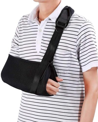 TOZBLEU 1 pcs Armschlinge Schulter - Einstellbar Armschlaufe Mit Atmungsaktivem Mesh für Damen und Herren, Schulterschlaufe,für gebrochenes Handgelenk, Ellbogen,ausgerenkte Schulter von TOZBLEU