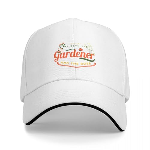 Basecap sei sowohl der Gärtner als auch die Rose Geschenk T-Shirt Männer Geschenk Frauen Geschenk Thermal Visor Rave Golf Herren Damen von TPDODON