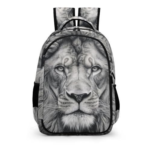 Rucksack Schule Tier Löwe Jungs 12-14 Jahre Rucksack Kinder Leichter Reise Outdoor Freizeit von TPISLI