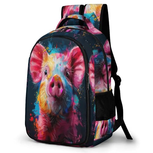 TPISLI Kinder Rucksack Schwein Rucksack Für Kinder Von 10 Bis 11 Jahren Schulranzen Mädchen 1. Klasse Tier Leichter Reise Outdoor Freizeit von TPISLI