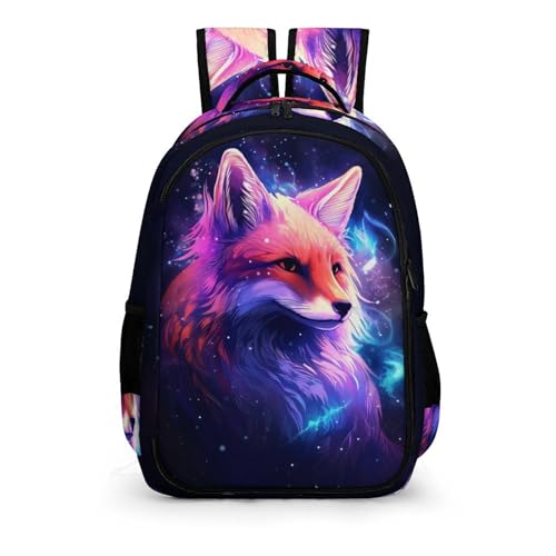 TPISLI Ranzen Mädchen 5 Klasse Bunte Fuchs Schulrucksack Jungen 5.klasse Schulranzen Mädchen 1. Klasse Animal Fuchs Leichter Reise Outdoor Freizeit von TPISLI
