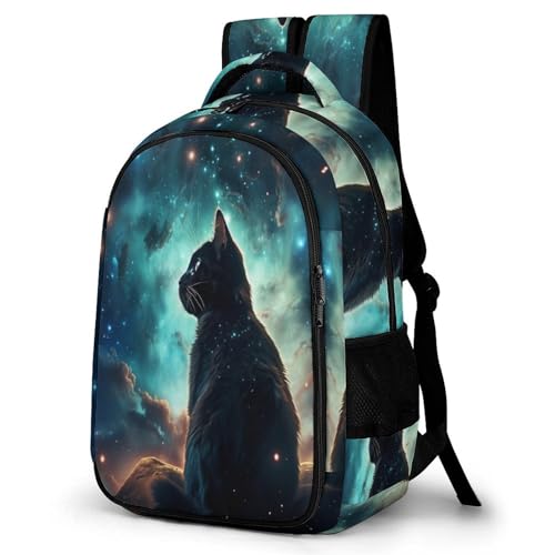 TPISLI Ranzen Mädchen 5 Klasse Galaxie Katze Rucksack Für Kinder Von 10 Bis 11 Jahren Schulrucksack Kinder Tier Leichter Reise Outdoor Freizeit von TPISLI