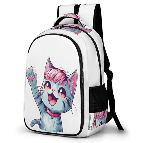 TPISLI Ranzen Mädchen 5 Klasse Katze Niedlich Rucksack Für Kinder Von 10 Bis 11 Jahren Schulranzen Mädchen Tier Leichter Reise Outdoor Freizeit von TPISLI