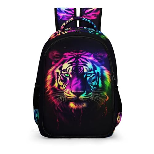 TPISLI Ranzen Mädchen 5 Klasse Tiger Schulranzen Mädchen 4. Klasse Schulranzen Mädchen 1. Klasse Tier Tiger Leichter Reise Outdoor Freizeit von TPISLI