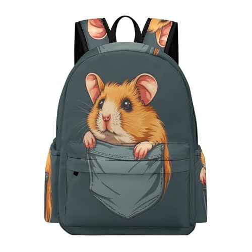 TPISLI Ranzen Mädchen 5 Klasseranzen Meerschweinchen Kinder Ranzen 3. Klasse Für Jungs Schulranzen 1 Klasse Niedliches kleines Tier Leichter Reise Outdoor Freizeit von TPISLI