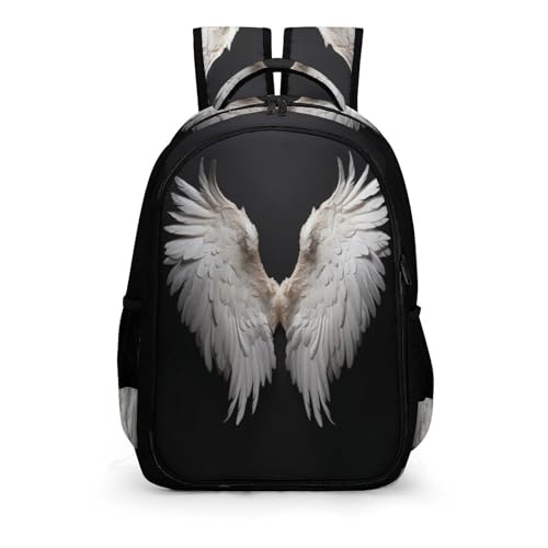 TPISLI Rucksack Jugendliche Mädchen Federn Flügel Rucksack Für Kinder Von 10 Bis 11 Jahren Flügel Rucksack Schule Leichter Reise Outdoor Freizeit von TPISLI