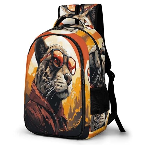 TPISLI Rucksack Jugendliche Mädchen Leopard Schulranzen 5.klasse Jungen Schulranzen Mädchen 1. Klasse Tiere Leichter Reise Outdoor Freizeit von TPISLI