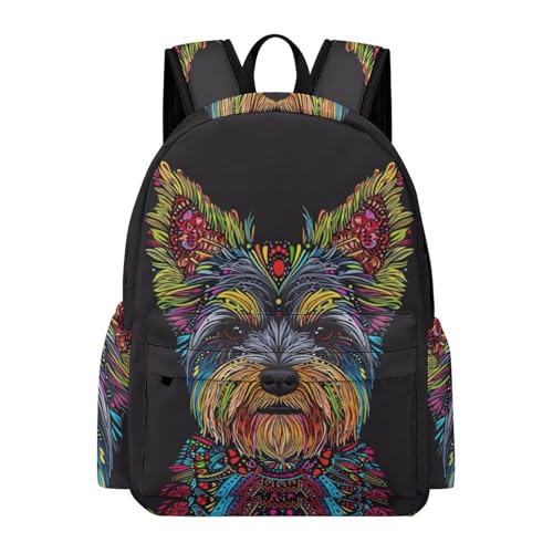 TPISLI Rucksack Jugendliche Mädchen Scottish Terrier Rucksack Für Kinder Von 10 Bis 11 Jahren Schultasche Mit Hunde Druck Leichter Reise Outdoor Freizeit von TPISLI