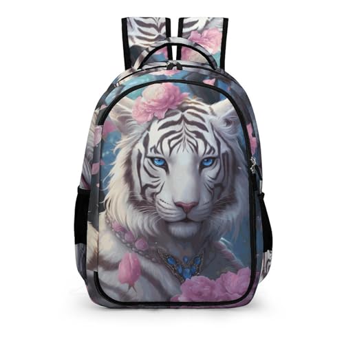 TPISLI Rucksack Jugendliche Mädchen Tiger Kinder Ranzen 3. Klasse Für Jungs Schulrucksack Mädchen Tier Tiger Leichter Reise Outdoor Freizeit von TPISLI