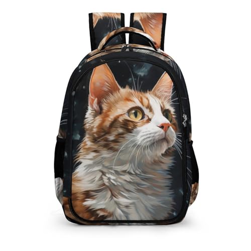 TPISLI Rucksack Niedliche Katze Reiserucksack Kinder Schulrucksack Mädchen Tiere Leichter Reise Outdoor Freizeit von TPISLI