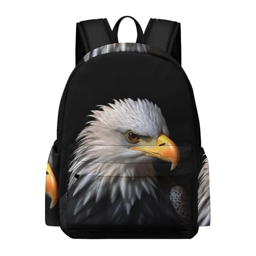 TPISLI Schulranzen Mädchen 1. Klasse Weißkopfseeadler Rucksack Für Kinder Von 10 Bis 11 Jahren Vogel-Motiv Kinderrucksack Leichter Reise Outdoor Freizeit von TPISLI