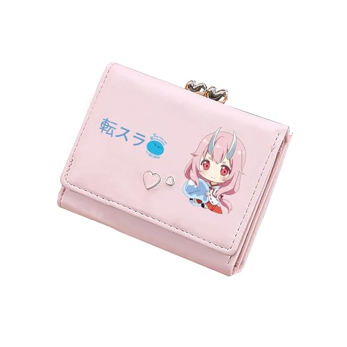 Cartoon Slime Kawaii kurze Brieftaschen PU-Leder Münzgeldbörsen Anime Ausweishalter Mädchen Kleingeld Clutch, Pink, Small, Stil 2: von TPSTBAY