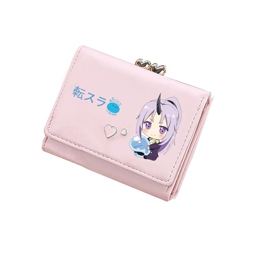Cartoon Slime Kawaii kurze Brieftaschen PU-Leder Münzgeldbörsen Anime Ausweishalter Mädchen Kleingeld Clutch, Pink, Small, Stil 3: von TPSTBAY