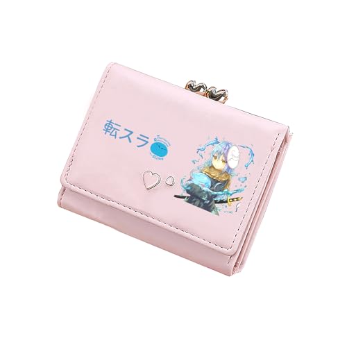 Cartoon Slime Kawaii kurze Brieftaschen PU-Leder Münzgeldbörsen Anime Ausweishalter Mädchen Kleingeld Clutch, Pink, Small, Stil 5 von TPSTBAY