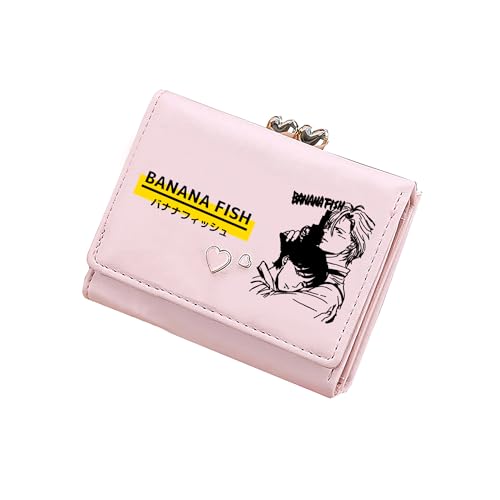 Kawaii Münzgeldbörse, Asche, Lynx, Anime, kurz, Rosa, niedlicher Ausweishalter, PU-Leder, kleine Geldbeutel, Mädchen, Clutch, Pink, small, Stil 1: von TPSTBAY