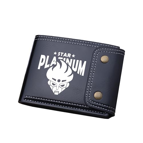 TPSTBAY Anime Kurze Brieftaschen Cartoon ID Kartenhalter Öl Wachs Pu Leder Münzen Geldbörsen Männer Schwarz Geld Kupplung Taschen, Schwarz, big, Stil 7 von TPSTBAY