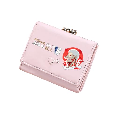 TPSTBAY Anime Kurze Brieftaschen Kawaii ID Kartenhalter Pu Leder Münzen Geldbörse Frauen Rosa Ändern Taschen Cartoon Kupplung, Pink, small, Stil 6 von TPSTBAY