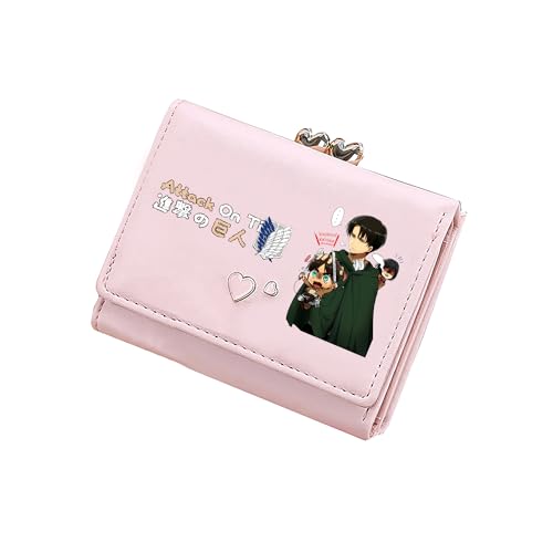 TPSTBAY Anime Kurze Brieftaschen Kawaii ID Kartenhalter Pu Leder Münzen Geldbörse Frauen Rosa Ändern Taschen Cartoon Kupplung, Pink, small, Stil 8 von TPSTBAY
