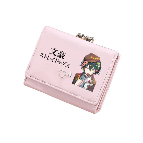 TPSTBAY Anime kurze Brieftaschen für Damen, rosa Ausweishalter, Kawaii-Münzen, Geldbörsen, Cartoon-Kleingeldtaschen, Mädchen, kleine Clutch, Pink, small, Stil 1 von TPSTBAY