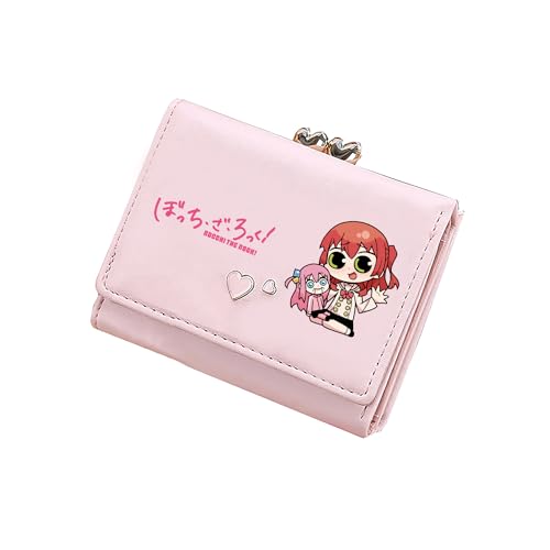 TPSTBAY Rock Mädchen Kawaii kurze Geldbörsen PU-Leder Münzen Geldbörse Cartoon Ausweishalter niedliche rosa Kleingeldtaschen kleine Clutch, Pink, Small, Stil 3 von TPSTBAY