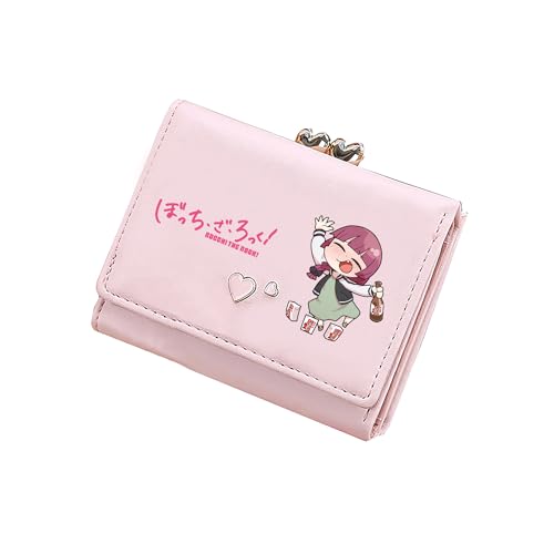 TPSTBAY Rock Mädchen Kawaii kurze Geldbörsen PU-Leder Münzen Geldbörse Cartoon Ausweishalter niedliche rosa Kleingeldtaschen kleine Clutch, Pink, Small, Stil 6 von TPSTBAY