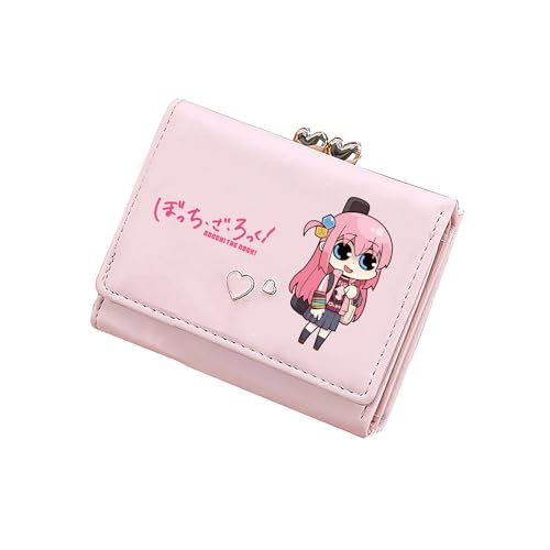 TPSTBAY Rock Mädchen Kawaii kurze Geldbörsen PU-Leder Münzen Geldbörse Cartoon Ausweishalter niedliche rosa Kleingeldtaschen kleine Clutch, Pink, Small, Stil 8 von TPSTBAY