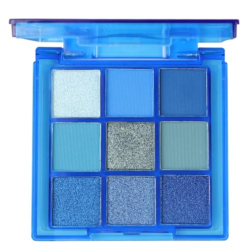 TPTGIAR 9 Farben Lidschatten Palette, Blau Eyeshadow Palette, Langanhaltend & Wasserfest Natürlich Liedschatenpalete, Glitzer Lidschatten Schminkpalette für Den Täglichen Gebrauch TPTGIAR 9 Farben Lidschatten Palette, Blau Eyeshadow Palette, Langanhaltend & Wasserfest Natürlich Liedschatenpalete, Glitzer Lidschatten Schminkpalette für Den Täglichen Gebrauch von TPTGIAR