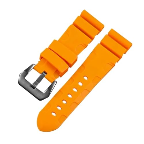 TPUOTI Ersatz-Uhrenarmband aus Silikon für Panerai-Uhrenarmband 24 mm 26 mm, Gummi-Armband, sportliches, wasserdichtes Handgelenkband, 26 mm, Achat von TPUOTI