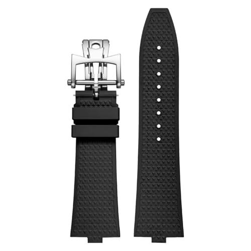 TPUOTI Senior FKM Fluorkautschuk-Uhrenarmband für Vacheron Constantin 4500 V 5500 V 7900 Uhrenarmband Vc konvexe Öffnung 7 mm Armbanduhren, 7 mm, Achat von TPUOTI
