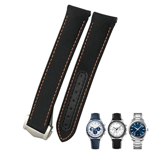 TPUOTI Uhrenarmband aus hochdichtem Nylon-Leder, 20 mm, 21 mm, 19 mm, passend für Omega Seamaster Aqua Terra 150 GoodPlanet GMT Uhrenarmband mit gebogenem Ende, 20 mm, Achat TPUOTI Uhrenarmband aus hochdichtem Nylon-Leder, 20 mm, 21 mm, 19 mm, passend für Omega Seamaster Aqua Terra 150 GoodPlanet GMT Uhrenarmband mit gebogenem Ende, 20 mm, Achat von TPUOTI