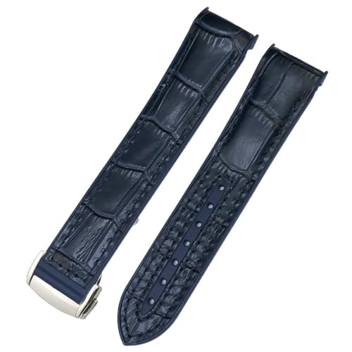 TPUOTI Uhrenarmband für Omega Seamaster 300 Planet Ocean AT150, 21 mm, 22 mm, gebogenes Ende, blau-rotes Gewebe, hochdichtes Nylon-Gummi-Armband, 19 mm, 20 mm, 22 mm, Achat von TPUOTI