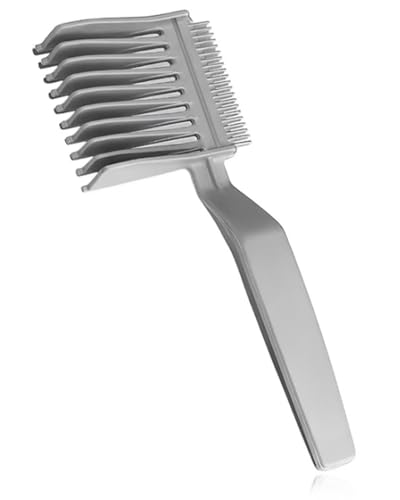 TPZORJX 1 Stück Friseurkamm für Männer, Fade, speziell entworfener Stil, professionelle Haarschneidehilfe, gebogene Positionierung, Bartstyling und entwickelte Koteletten TPZORJX 1 Stück Friseurkamm für Männer, Fade, speziell entworfener Stil, professionelle Haarschneidehilfe, gebogene Positionierung, Bartstyling und entwickelte Koteletten von TPZORJX