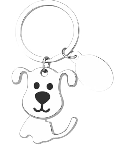 TPZORJX 1 Stück Niedlicher Welpen-Schlüsselanhänger, Niedlicher Haustier-Schlüsselanhänger, Hundeliebhaber-Schlüsselanhänger, Damengeschenk, Autoschlüsselanhänger, Hundeliebhaber-Schlüsselanhänger von TPZORJX