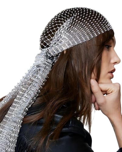 TPZORJX 1PCS Damen Glitzernder Bandana Cap Haarbänder, Kopftuch Bauchtänzerin,Strass Kopftuch,Elastisch Stirnband,Glitzernde Kopfbedeckung,Party Nachtclub Kostüm Haarschmuck für Frauen Mädchen TPZORJX 1PCS Damen Glitzernder Bandana Cap Haarbänder, Kopftuch Bauchtänzerin,Strass Kopftuch,Elastisch Stirnband,Glitzernde Kopfbedeckung,Party Nachtclub Kostüm Haarschmuck für Frauen Mädchen von TPZORJX