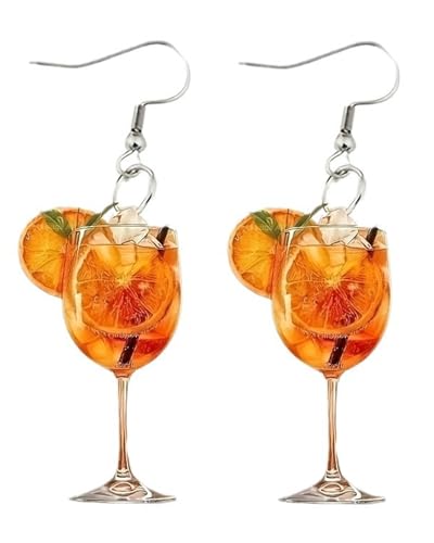 TPZORJX 1pair orangen ohrringe，orangen ohrringe aperol,ohrringe orangenscheiben,Früchte Ohrringe Frucht-ohr-bolzen Lustige Nette Ohrringe Orange Tropfen Baumeln Frauen,aperol kostüm von TPZORJX